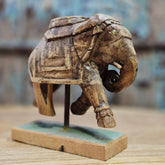 Indian Handcrafted Wooden Elephant Home Decor Showpiece 212
